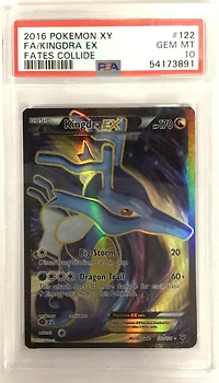 2016 Pokemon Xy Fates Collide 122 Full Art/kingdra Ex PSA
