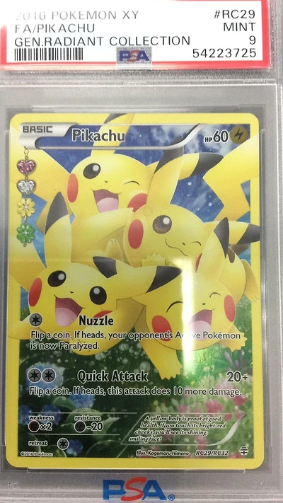2016 Pokemon Xy Generations Radiant Collection Rc29 Fa/pikachu PSA