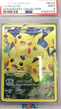 2016 Pokemon Xy Generations Radiant Collection Rc29 Fa/pikachu PSA