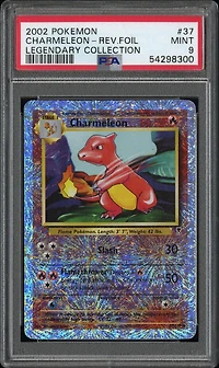 2002 Pokemon Legendary Collection 37 Charmeleon-reverse Foil PSA