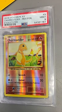 2016 Pokemon Xy Evolutions 9 Charmander-reverse Foil PSA 9
