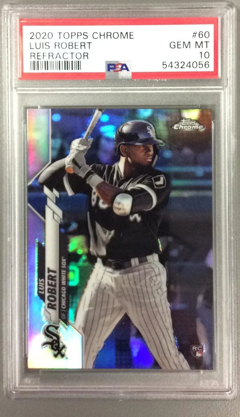 2020 Topps Chrome 60 Luis Robert Refractor PSA 10