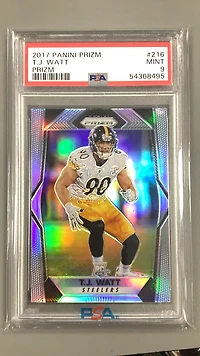 2017 Panini Prizm 216 T.j. Watt PSA 9