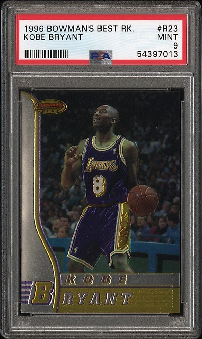 1996 Bowman's Best Rookie R23 Kobe Bryant PSA 9