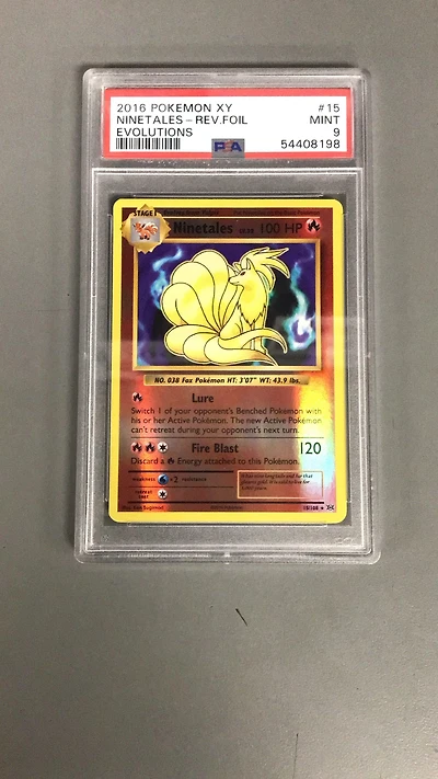2016 Pokemon Xy Evolutions 15 Ninetales-reverse Foil PSA