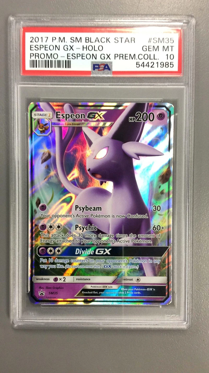 2017 Pokemon Sm Black Star Promo Sm35 Espeon Gx PSA 10