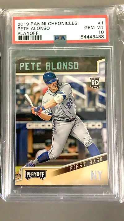 2019 Panini Chronicles Playoff 1 Pete Alonso PSA 10