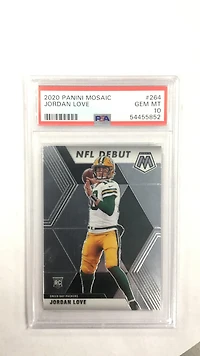 2020 Panini Mosaic 264 Jordan Love PSA 10