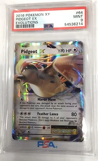 2016 Pokemon Xy Evolutions 64 Pidgeot Ex PSA