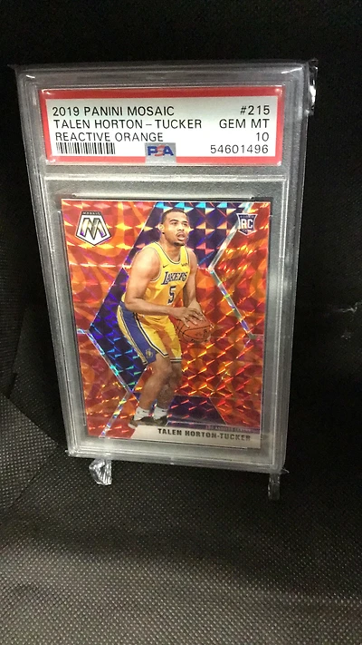 2019 Panini Mosaic 215 Talen Horton-tucker Reactive Orange PSA 10