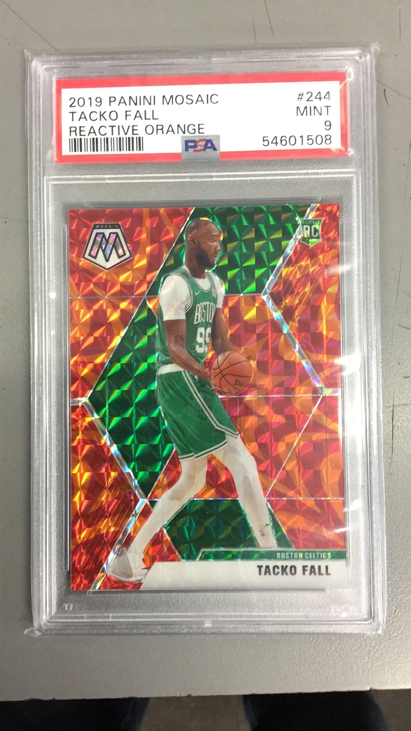 2019 Panini Mosaic 244 Tacko Fall Reactive Orange PSA 9