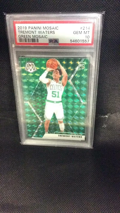 2019 Panini Mosaic 214 Tremont Waters Green Mosaic PSA