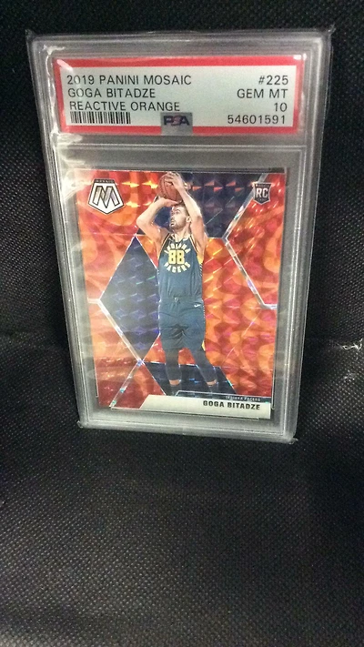2019 Panini Mosaic 225 Goga Bitadze Reactive PSA