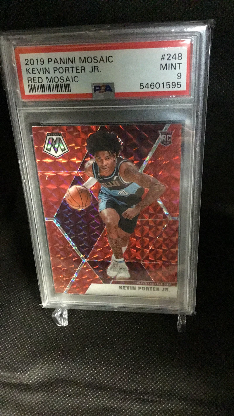 2019 Panini Mosaic 248 Kevin Porter Jr. Red Mosaic PSA 9