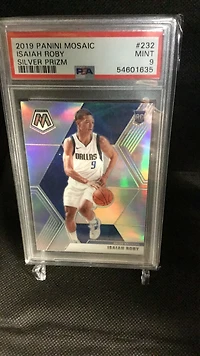 2019 Panini Mosaic 232 Isaiah Roby Silver Prizm PSA 9
