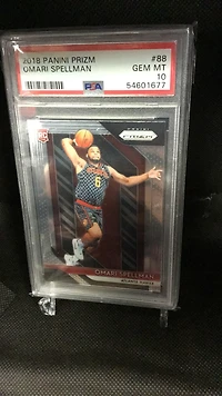 2018 Panini Prizm 88 Omari Spellman PSA 10