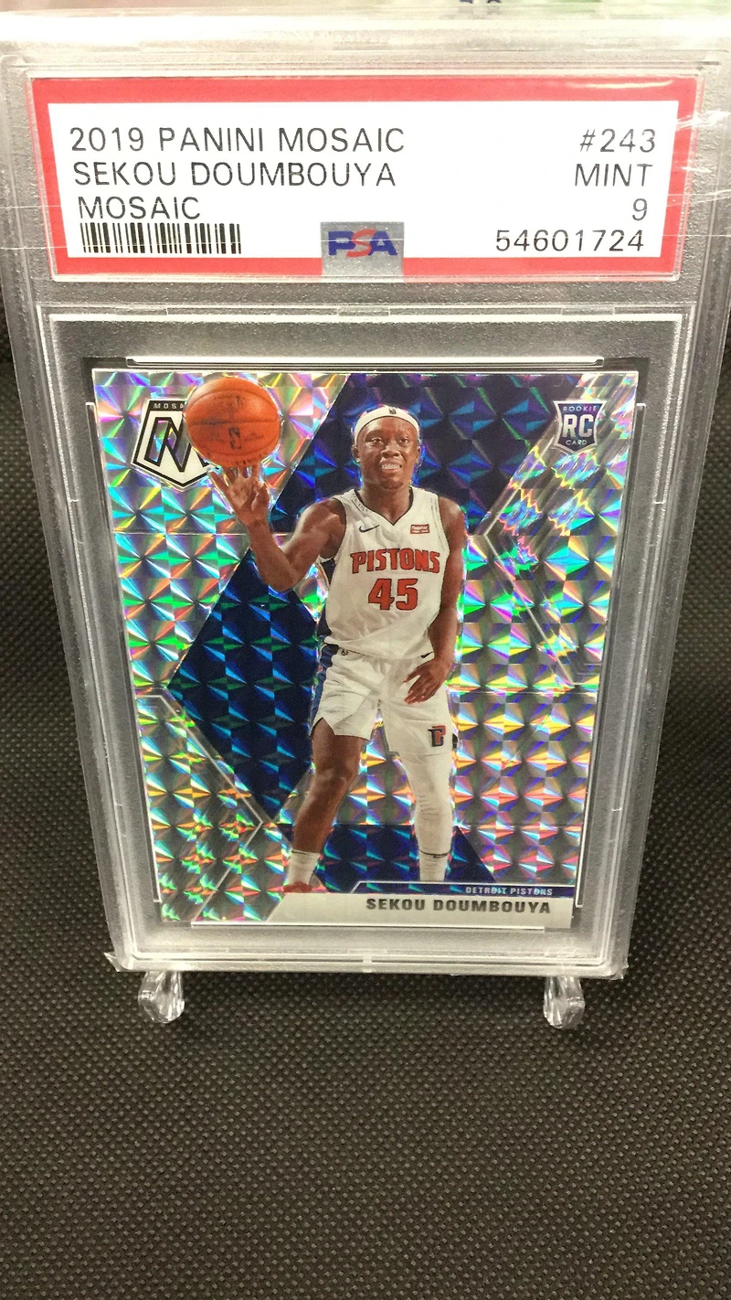 2019 Panini Mosaic 243 Sekou Doumbouya Mosaic PSA 9