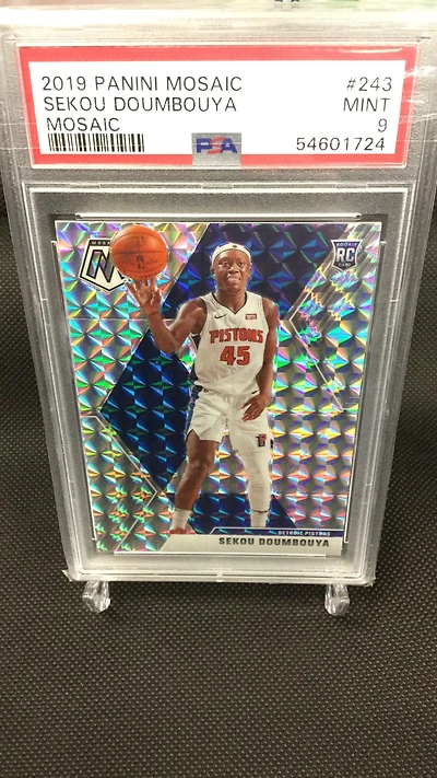 2019 Panini Mosaic 243 Sekou Doumbouya Mosaic PSA 9