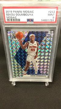 2019 Panini Mosaic 243 Sekou Doumbouya Mosaic PSA 9
