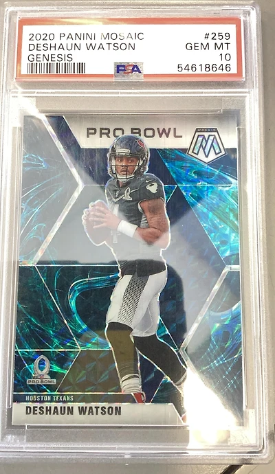 2020 Panini Mosaic 259 Deshaun Watson Genesis PSA 10