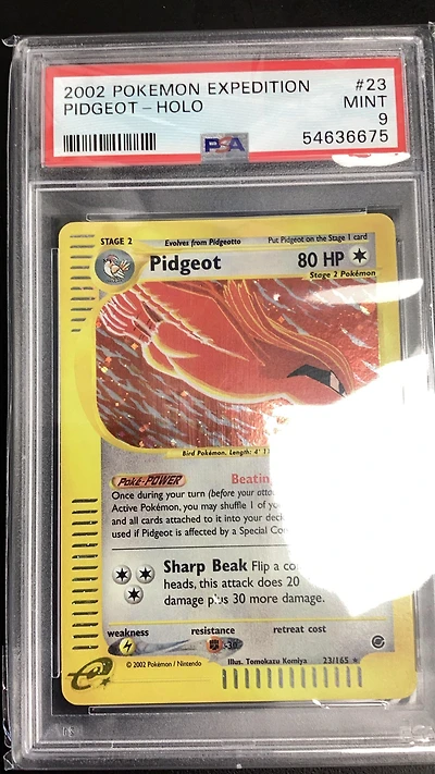 2002 Pokemon Expedition 23 Pidgeot PSA 9