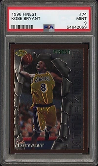 1996 Finest 74 Kobe Bryant PSA 9