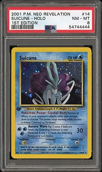 2001 Pokemon Neo Revelation 14 Suicune-holo 1st Edition PSA