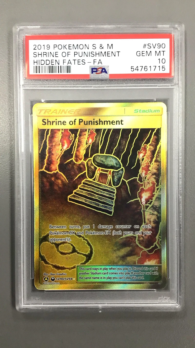 2019 Pokemon Sun & Moon Hidden Fates Sv90 Shrine Of Punishment PSA 10