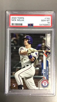 2020 Topps 166 Nick Solak PSA 10