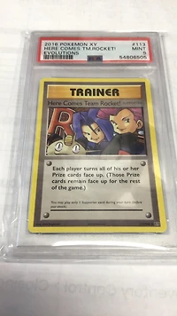 2016 Pokemon Xy Evolutions 113 Here Comes Team Rocket! PSA 9