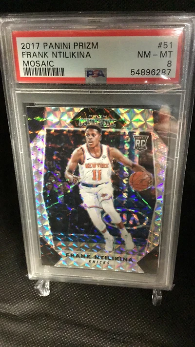 2017 Panini Prizm Mosaic 51 Frank Ntilikina PSA 8