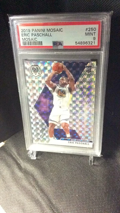 2019 Panini Mosaic 250 Eric Paschall Mosaic PSA 9