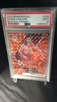 2019 Panini Mosaic 249 Darius Garland Reactive PSA 9