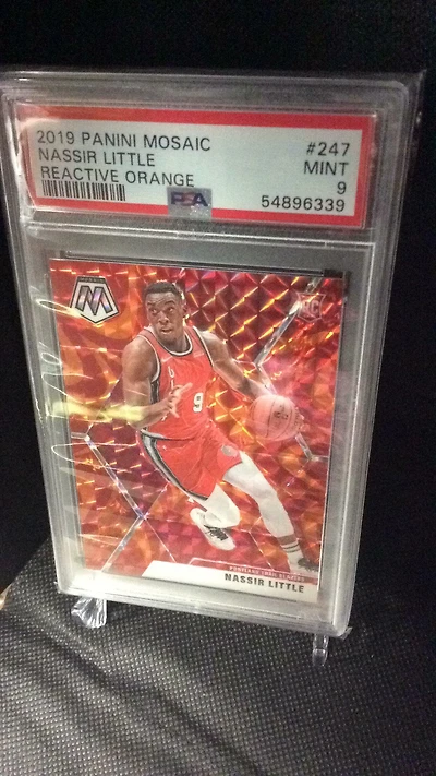 2019 Panini Mosaic 247 Nassir Little Reactive PSA 9