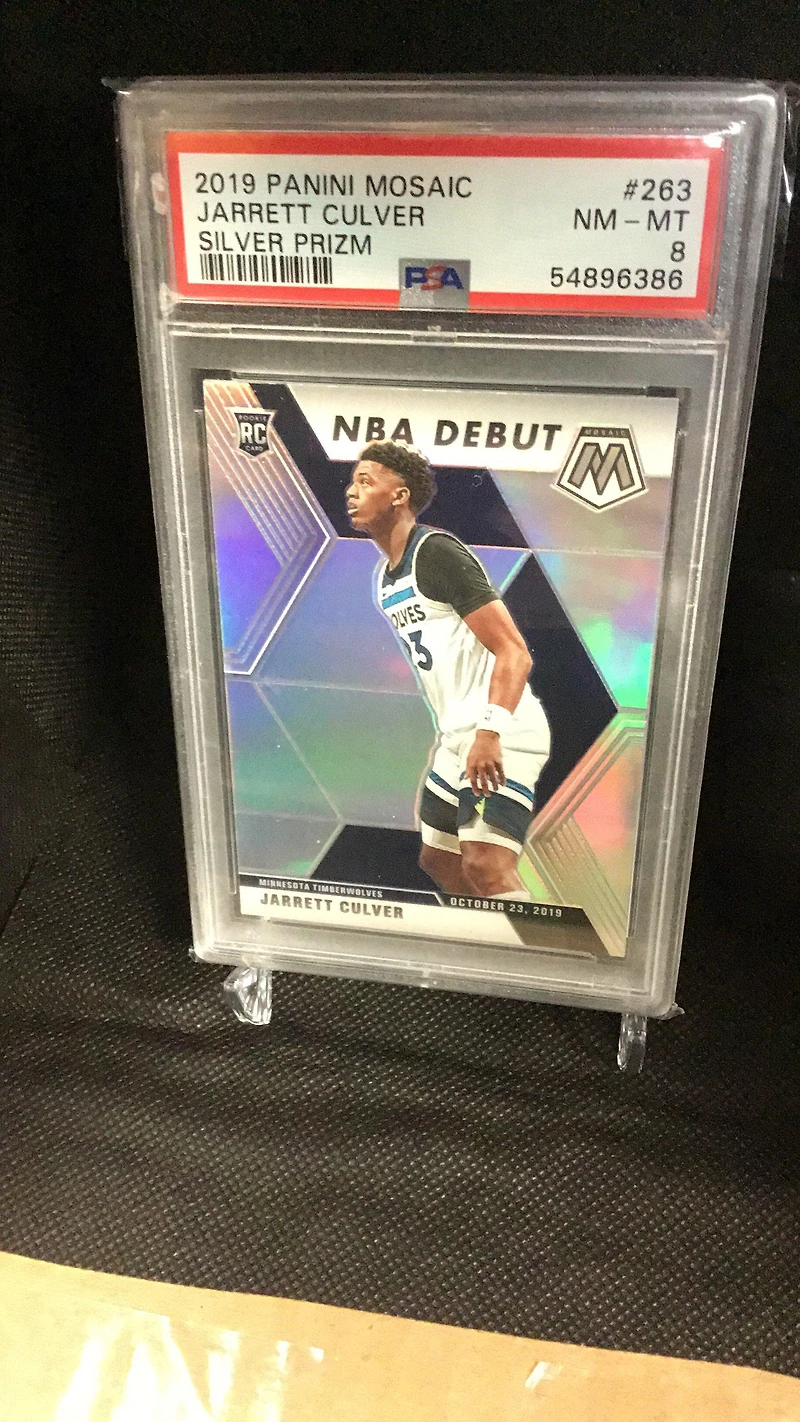 2019 Panini Mosaic 263 Jarrett Culver Silver Prizm PSA