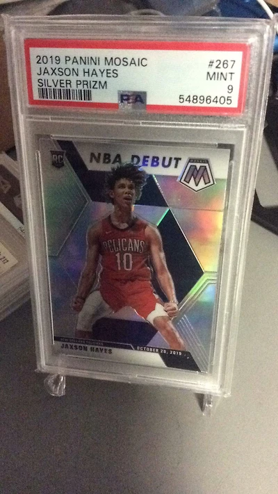 2019 Panini Mosaic 267 Jaxson Hayes Silver Prizm PSA 9
