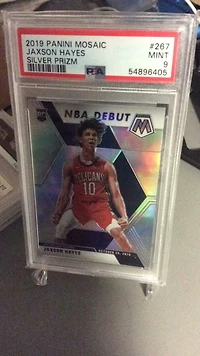 2019 Panini Mosaic 267 Jaxson Hayes Silver Prizm PSA 9