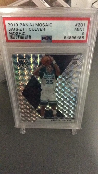 2019 Panini Mosaic 201 Jarrett Culver Mosaic PSA 9