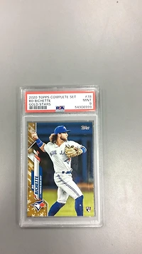 2020 Topps Complete Set 78 Bo Bichette Gold Stars PSA 9