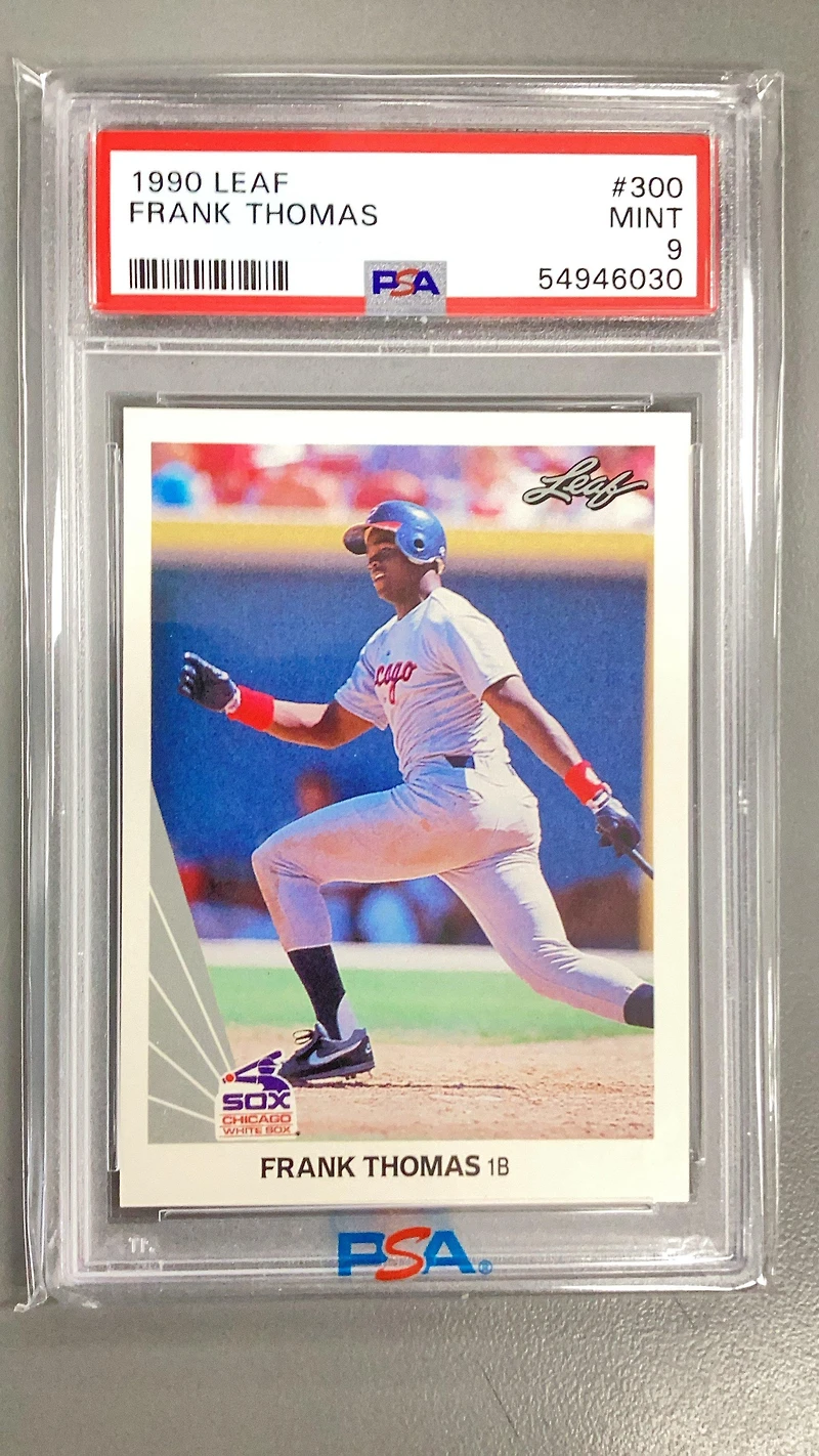 1990 Leaf 300 Frank Thomas PSA