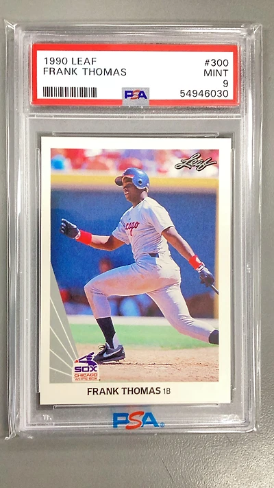 1990 Leaf 300 Frank Thomas PSA