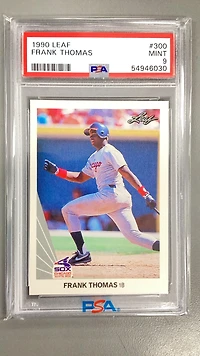 1990 Leaf 300 Frank Thomas PSA