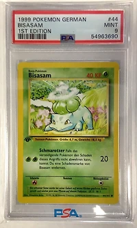 1999 Pokemon German 44 Bisasam 1st Edition PSA