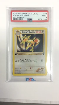 2000 Pokemon Gym Challenge 32 Blaine's Dodrio 1st Edition PSA