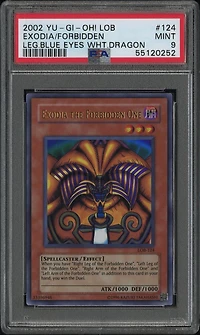 2002 Yu-gi-oh! Lob-legend Of Blue Eyes White Dragon 124 Exodia The Forbidden One PSA 9