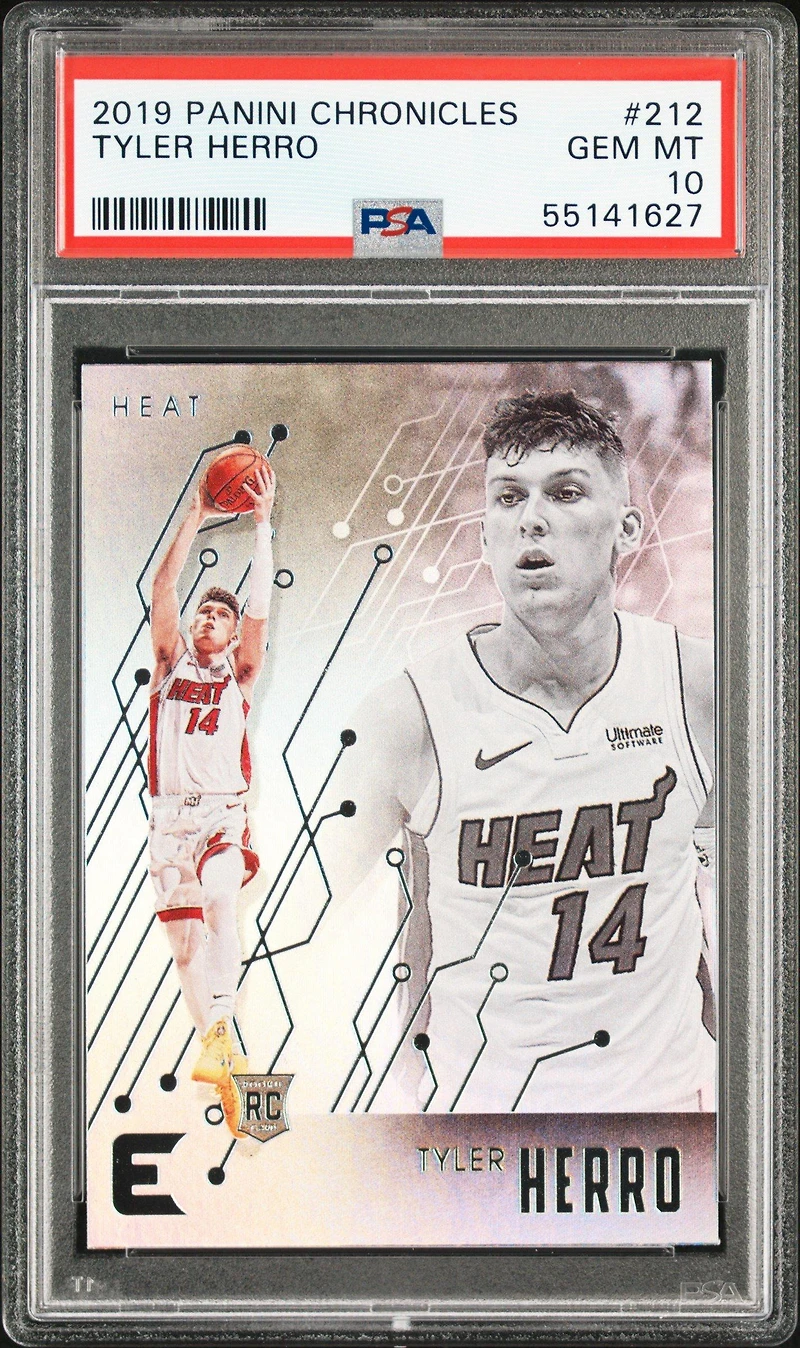 2019 Panini Chronicles 212 Tyler Herro PSA 10