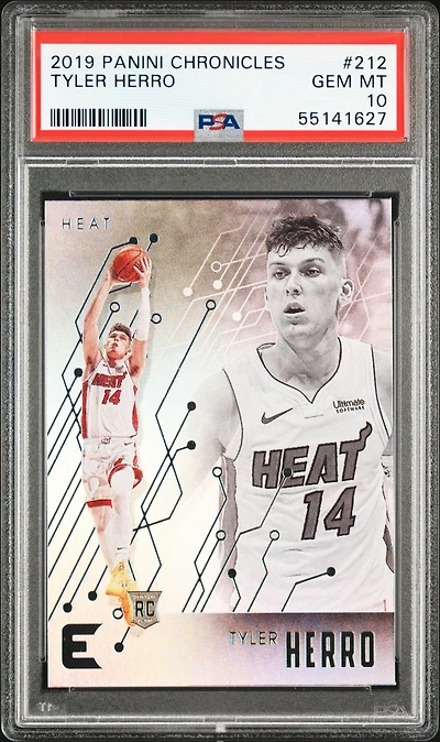 2019 Panini Chronicles 212 Tyler Herro PSA 10