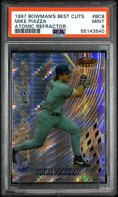 1997 Bowman's Best Cuts Bc8 Mike Piazza PSA 9