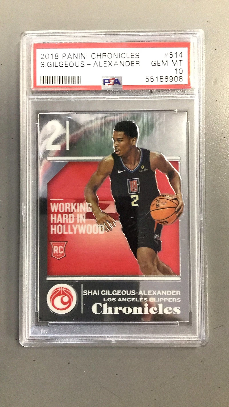 2018 Panini Chronicles 514 Shai Gilgeous-alexander PSA 10