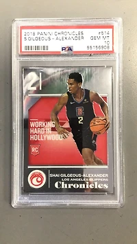 2018 Panini Chronicles 514 Shai Gilgeous-alexander PSA 10
